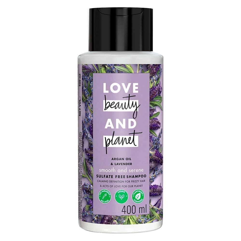 Love Beauty & Planet Generic L.ove Beauty & Planet Argan Oil and Lavender Sulfate Free Smooth and Serene Shampoo|| No Parabens|| No Dyes|| 400ml