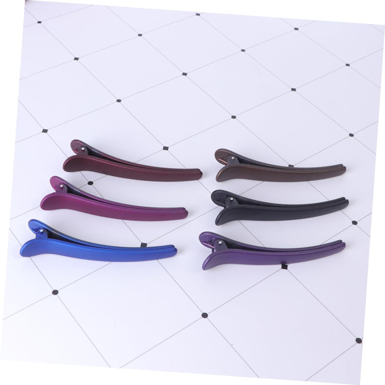 CALLARON CALLARON 12pcs Frosted Hair Clips Hair Barrettes Duck Billed Hair Clips Women Hair Clips Glossy Hair Clips