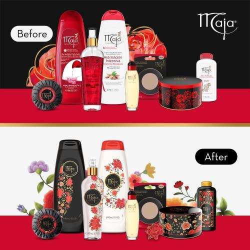 Maja Maja, Classic Soap Perfumed Soap Round and Luxurious Round Soap to Clean and Moisturize your skin Leaves Skin Beautifully Scented and Soft 3Pack of 3.5 Oz Bar Soaps, Rose, 3 Count, (Pack of 3)