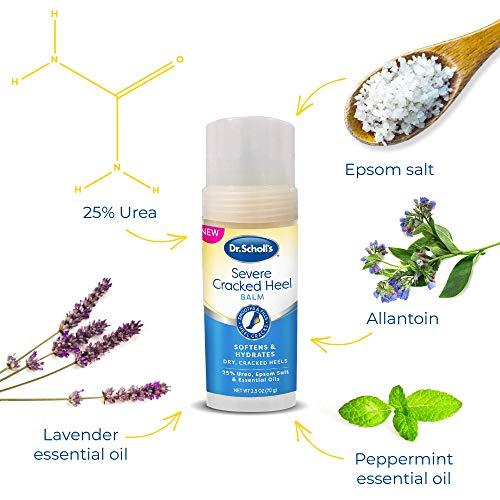 Dr. Scholl's Dr. Scholl's Severe Cracked Heel Repair Restoring Balm 2.5oz, with 25% Urea for Dry, Cracked Feet, Heals and Moisturizes for Healthy Feet