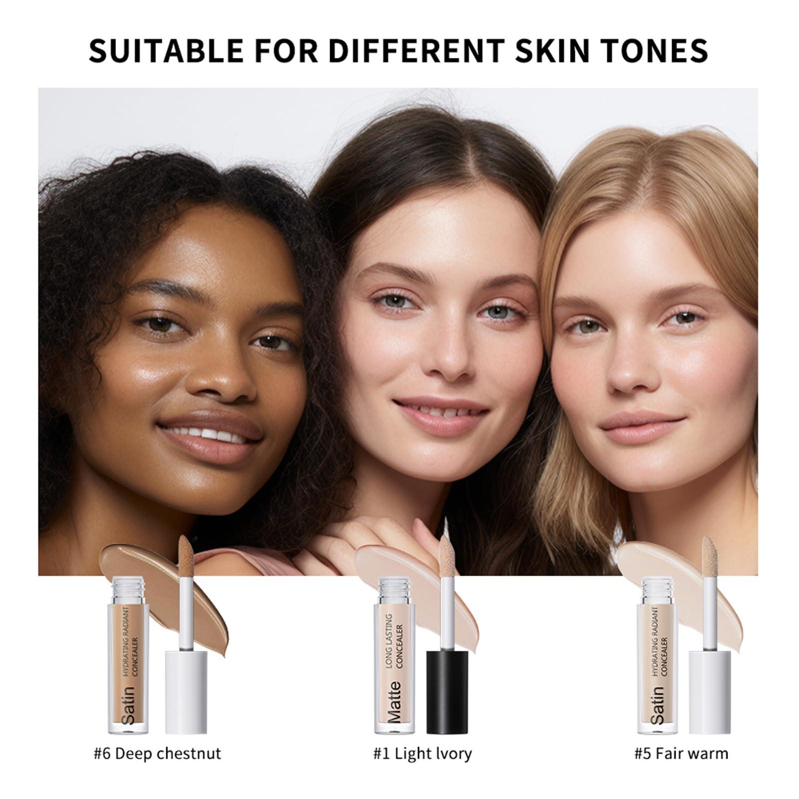 EINCORN EINCORN Liquid Concealer Full Coverage for Smooth and Even Skin Tone Waterproof Cover Up Perfectly Hides Spots and Blemishes