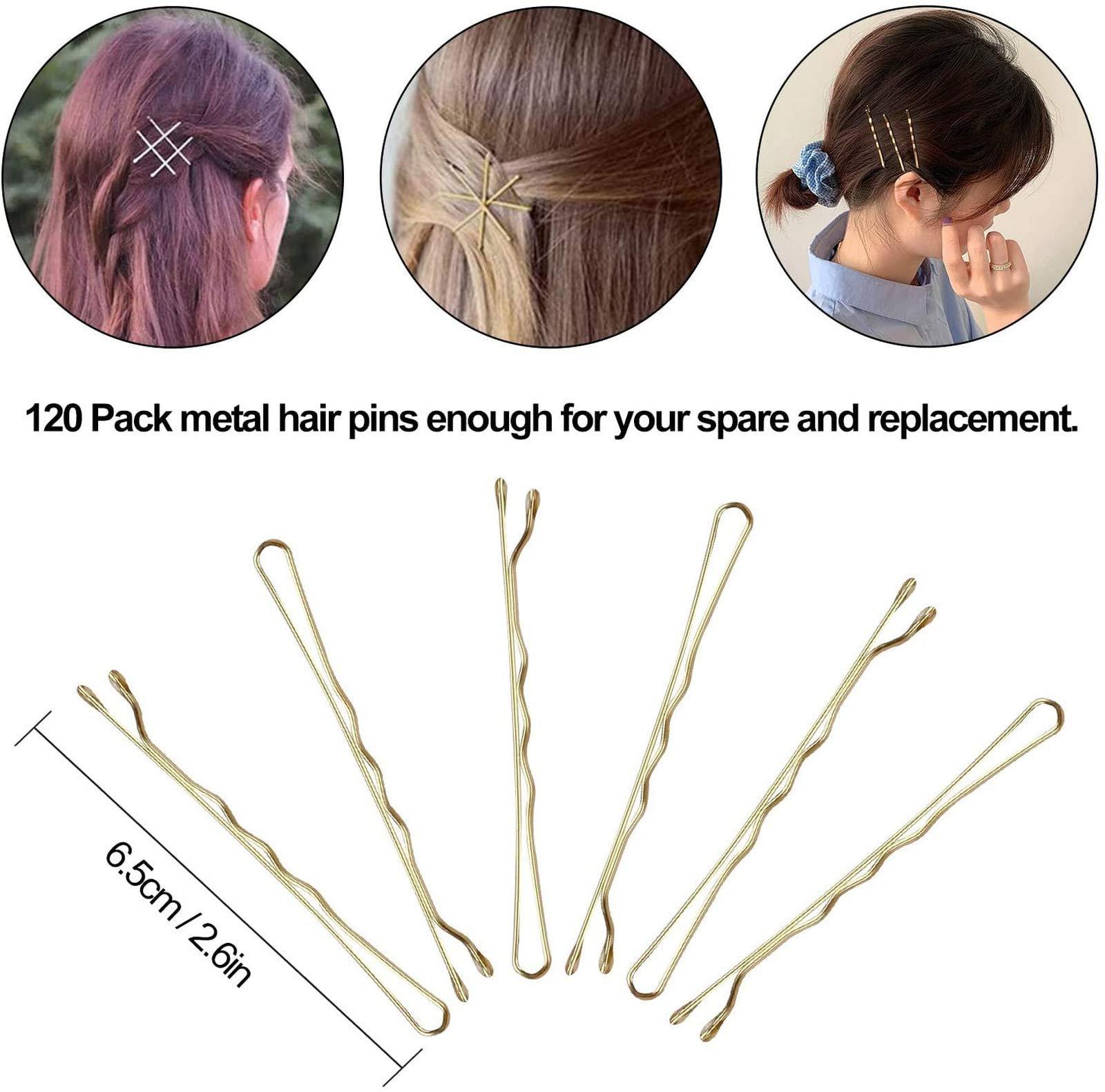 AnHua AnHua 100 Pcs Hair Clips Metal Hair Pins for Thick Hair, 5cm Long Hair Clips for Hair Styling Decoration
