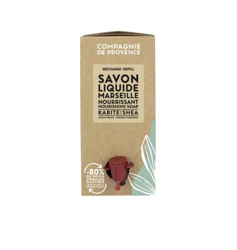 La Compagnie de Provence Compagnie de Provence Savon de Marseille Nourishing Liquid Soap, Karite (Shea Butter), 101.4 Fl Oz Eco Refill