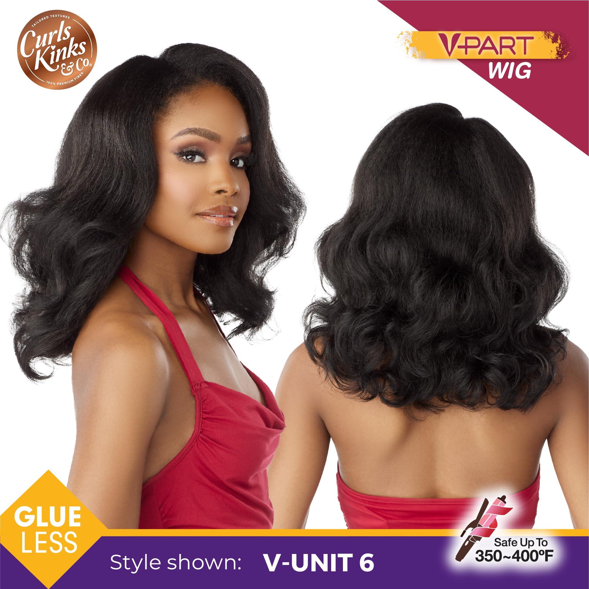 Sensationnel Sensationnel Curls kinksandco vpart wig - unit 6 narrow part glueless natural kinkytexture edged hairline for natural 3c to 4c hair textures (TH1B/COPPER)
