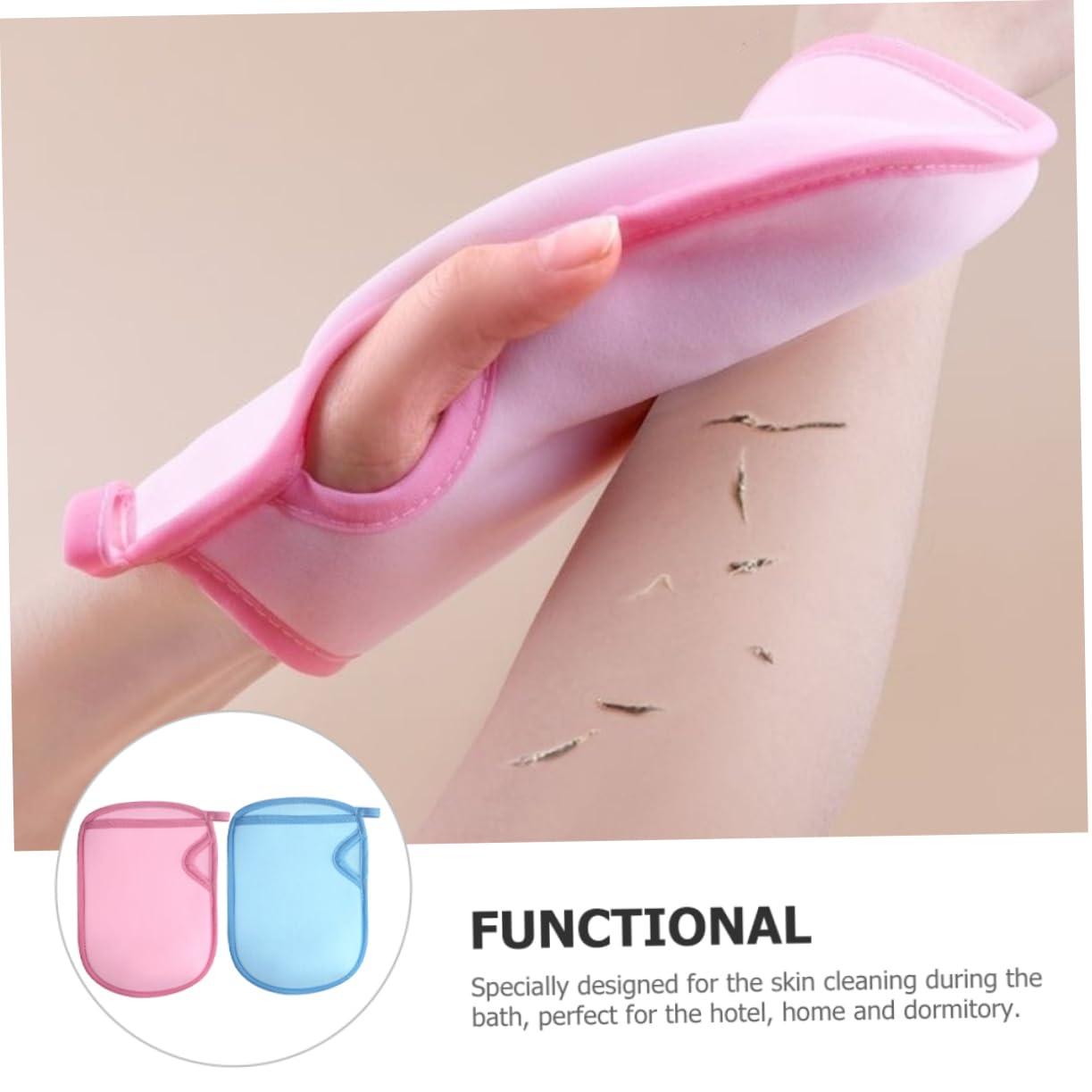 BUTIFULSIC BUTIFULSIC 4pcs Glove Bath Towel Shower Mitts Skin Scrubbing Mittens Exfoliator Mitt Bath Mitt Bath Glove Back Wash Scrubber Bathing Gloves Body Scrubber Exfoliating Mitt Bath Scrubber PVA