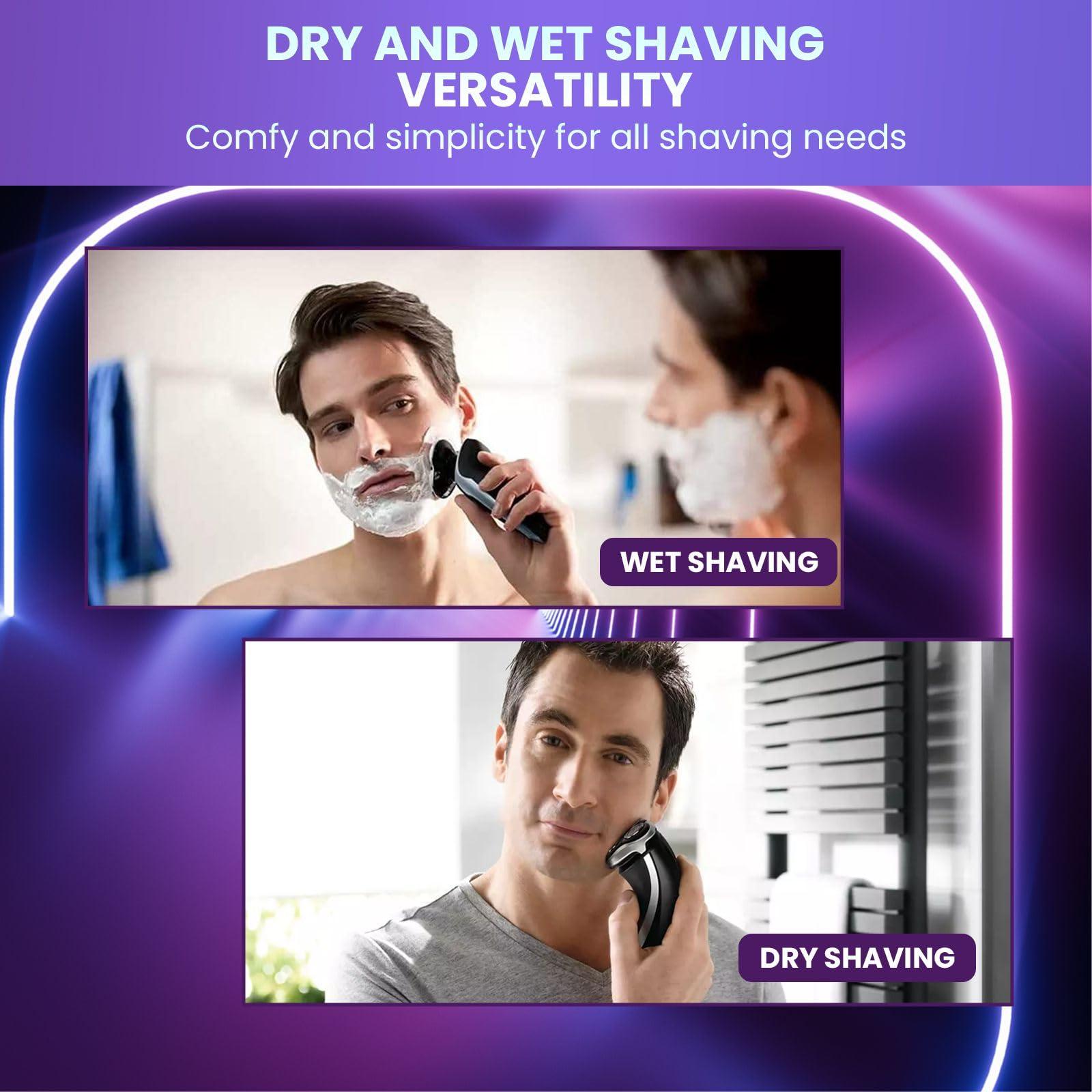 Golden Lotus Creations Golden Lotus Creations HQ8 Replacement Heads, Compatible with Philips Norelco Aquatec Electric Shaver Razor Series, HQ8, AT880, PT730, Philips Norelco HQ8 Replacement Heads, 3PCs