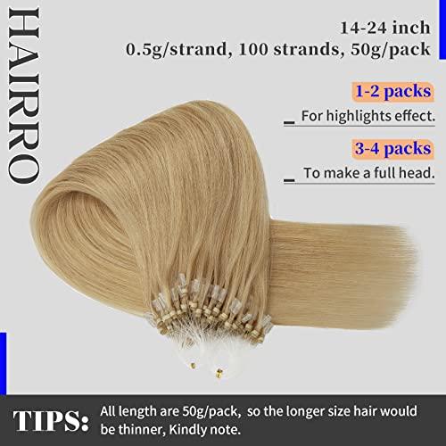 Micro Ring Loop Human Hair Extensions Micro Beads Micro Link 100% 0.5g Remy  Hair