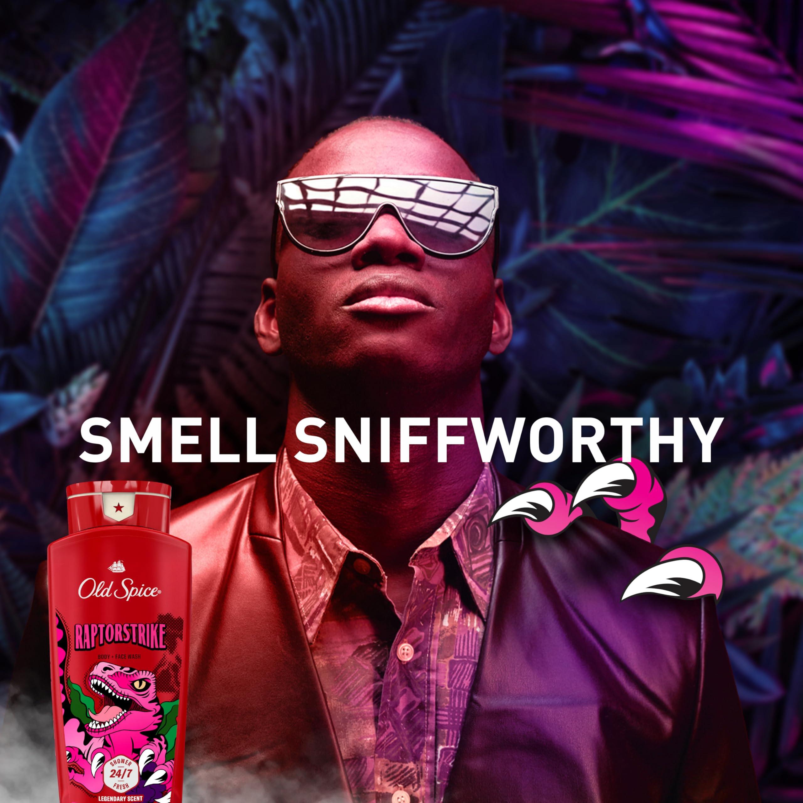 Old Spice Old Spice Body Wash for Men, Raptorstrike, Long Lasting Lather, 24.0 fl oz (Pack of 4)