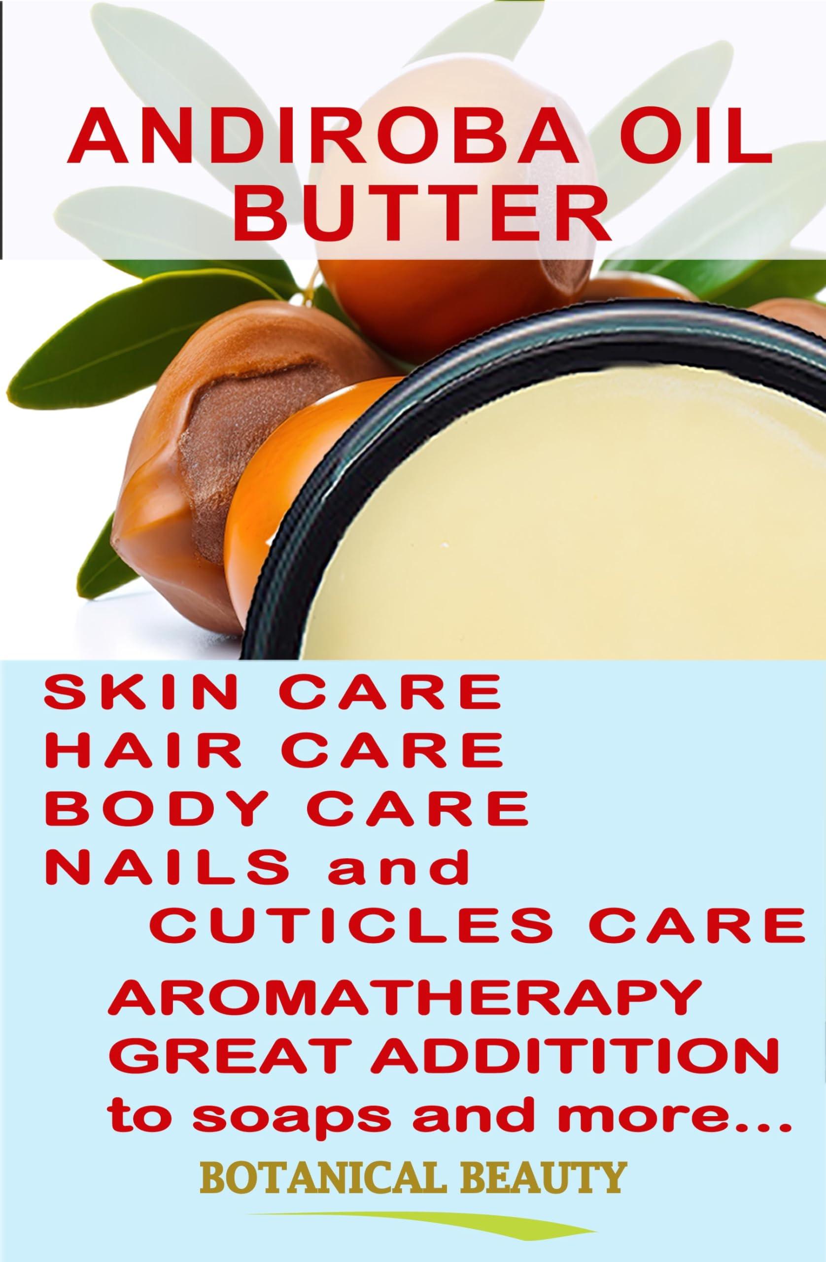 Botanical Beauty Botanical Beauty\' ANDIROBA OIL BUTTER RAW Pure Natural VIRGIN UNREFINED Cold-Pressed 8 Fl oz 240 ml for Face, Skin, Body, Hair, Lip, Nails. Rich in Vitamin E, Vitamin C