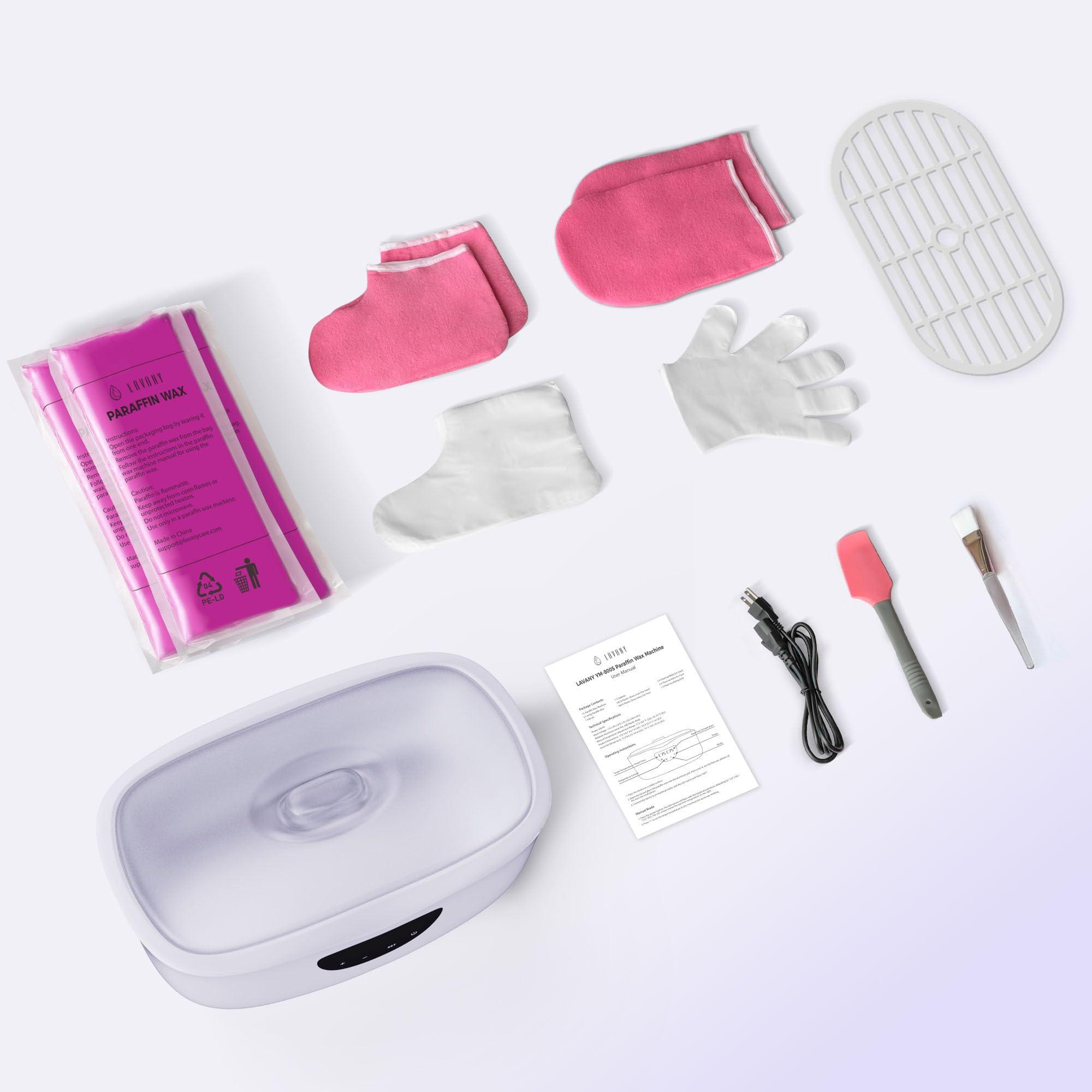 LAVANY Paraffin Wax Machine for Hands and Feet, Paraffin Wax Warmer with Auto Mode for Beginner-Friendly Home Spa, All-in-One Kit for Paraffin Bath