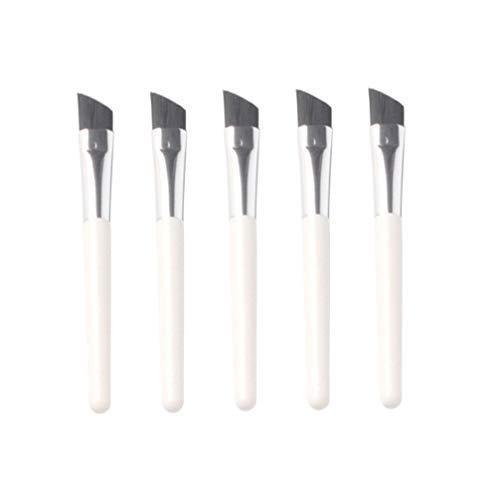 Beaupretty Beaupretty 5PCS Angled Eyebrow Brush Eyebrow Spoolie Mini Portable Makeup Brushes Cosmetic Supplies for Shop Home Salon Travel Outdoor Use