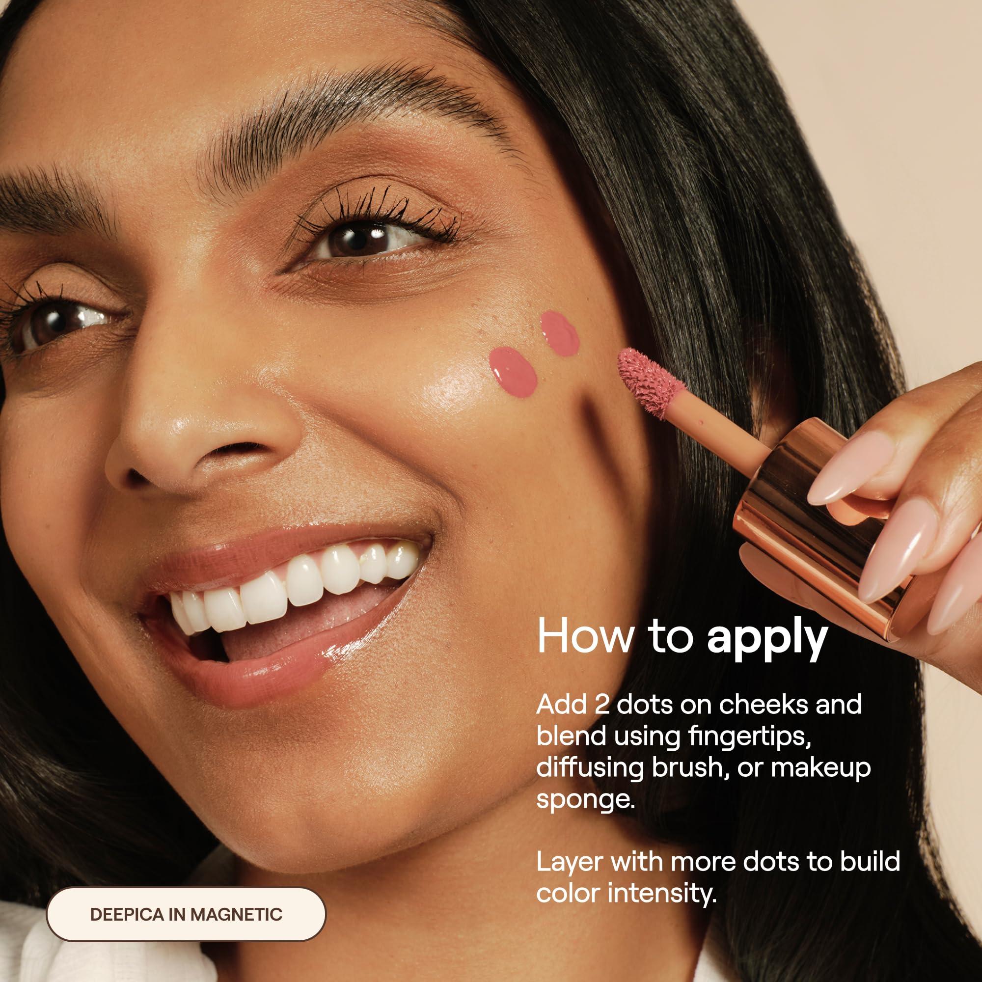 Live Tinted Live Tinted Blush Crush Liquid Blush - Creamy Blush for All Skin Tones, Skincare-Powered With Peony Extract, Aai Fruit Oil, and Vitamin C Infused Liquid Makeup Blush, 1 oz - Dusty Rose