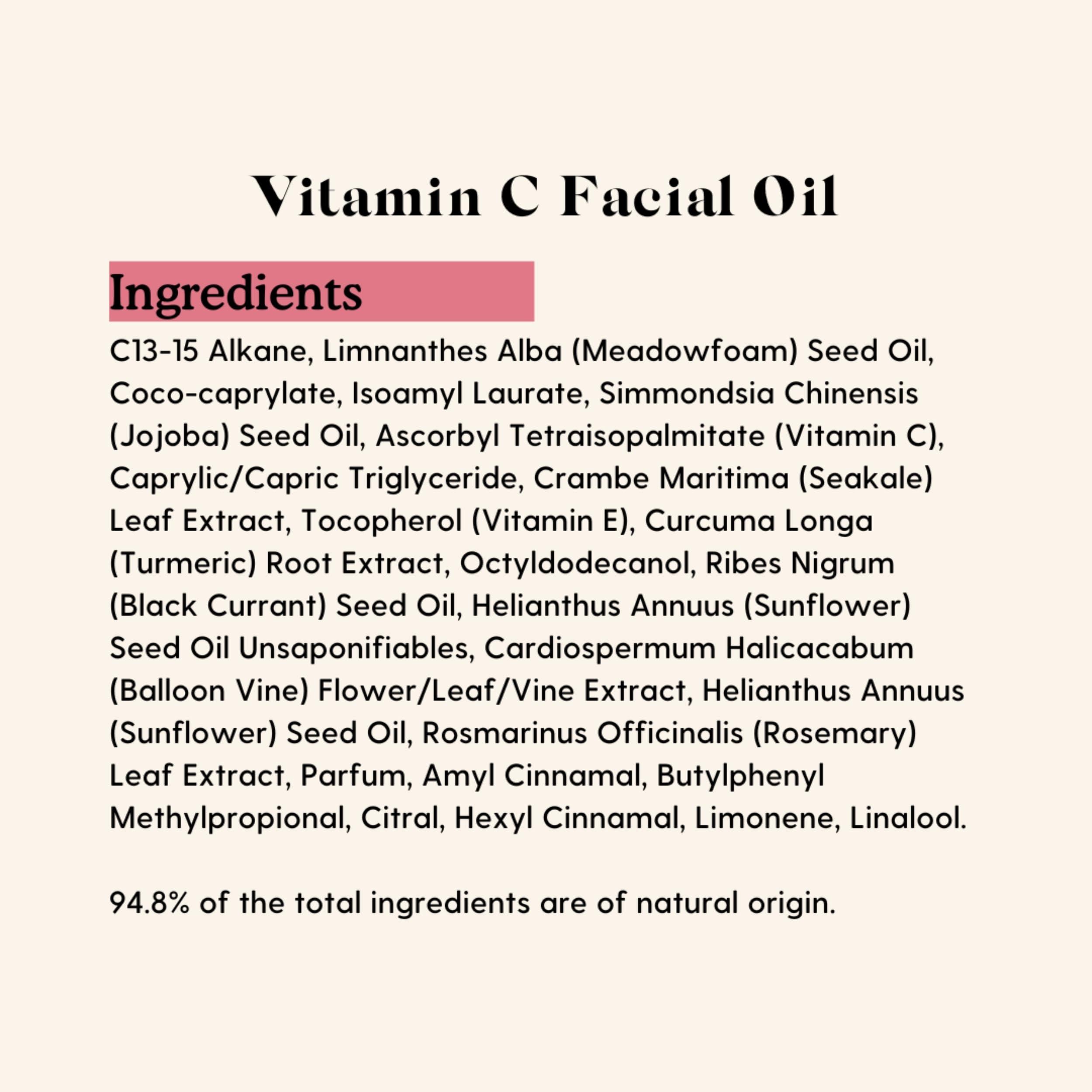 Essano Essano Vitamin C Face Oil with Turmeric & Jojoba Oil, Facial Oil for Radiant, Glowing Skin, Supports Even Skin Tone and Appearance of Dark Spots, Easily Absorbed & Lightweight, Cruelty Free, 20ml