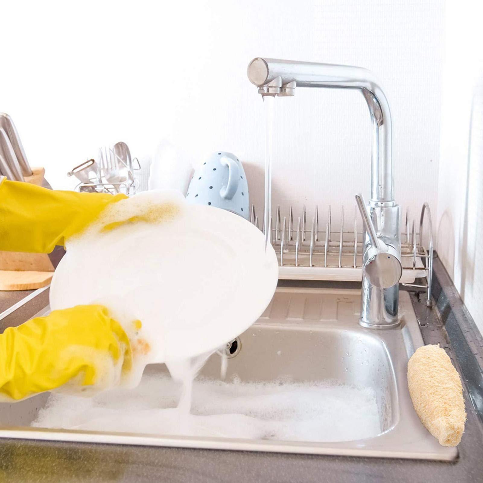 Bavokon Natural Loofah Sponges Luffa Bath Shower Sponge Exfoliatings Body Back Scrubber,Natural Egyptian Loofah Sponges,Exfoliatings Shower Loofah Body Scrubbers SPA Beauty Bath Radiant Skin