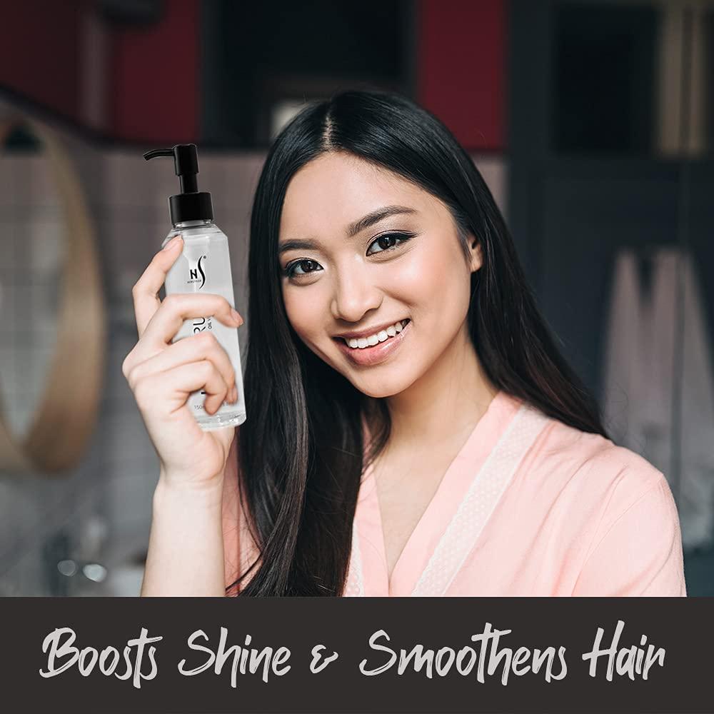 HerStyler HerStyler Argan Oil Serum for Hair - New Packaging - Hair Serum for Dry Damaged Hair - Anti Frizz Hair Serum - 5.07 Fl Oz / 150 Ml