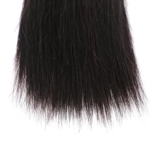 huarisi huarisi Straight Human Hair Bundles For Black Women Brazilian 8 Inch Bundles Human Hair Single 100% Unprocessed Virgin Weave Bundles Human Hair Raw Remy Hair Bundles Natural Black