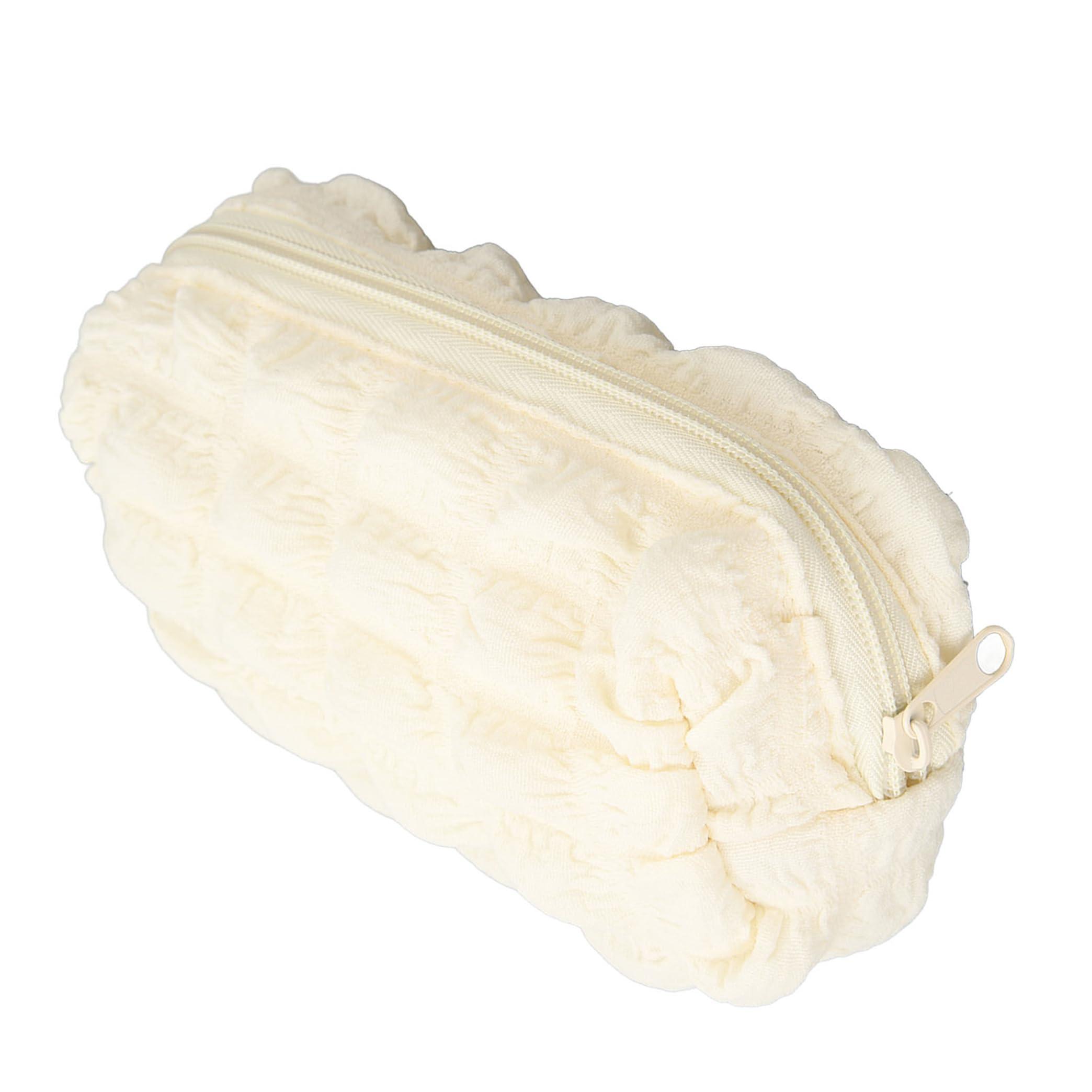 Generic Generic Cute Makeup Bag,Skin Care Bag,Plush Makeup Bag,Zipper Closure Make Up Bag,Cute Makeup Bag Accessories Aesthetic Make Up Bag Purse Cosmetic Bag for Purse (White), White, Fashionable and simple