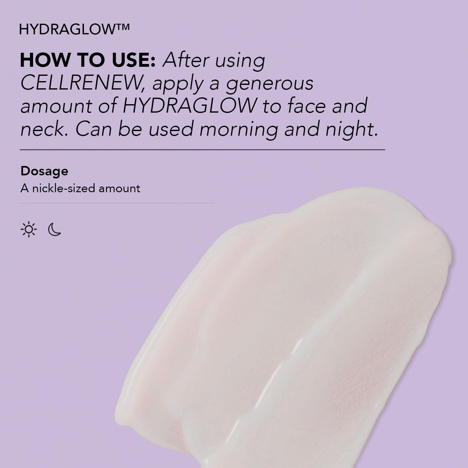 CLEARSTEM CLEARSTEM - HYDRAGLOW Stem Cell Moisturizer - Bakuchiol + Squalene - Youthful Skin Face Moisturizer - All Skin Types - Facial Skin Care Products - Vegan, Gluten Free, Cruelty Free - 2 fl oz / 60ml