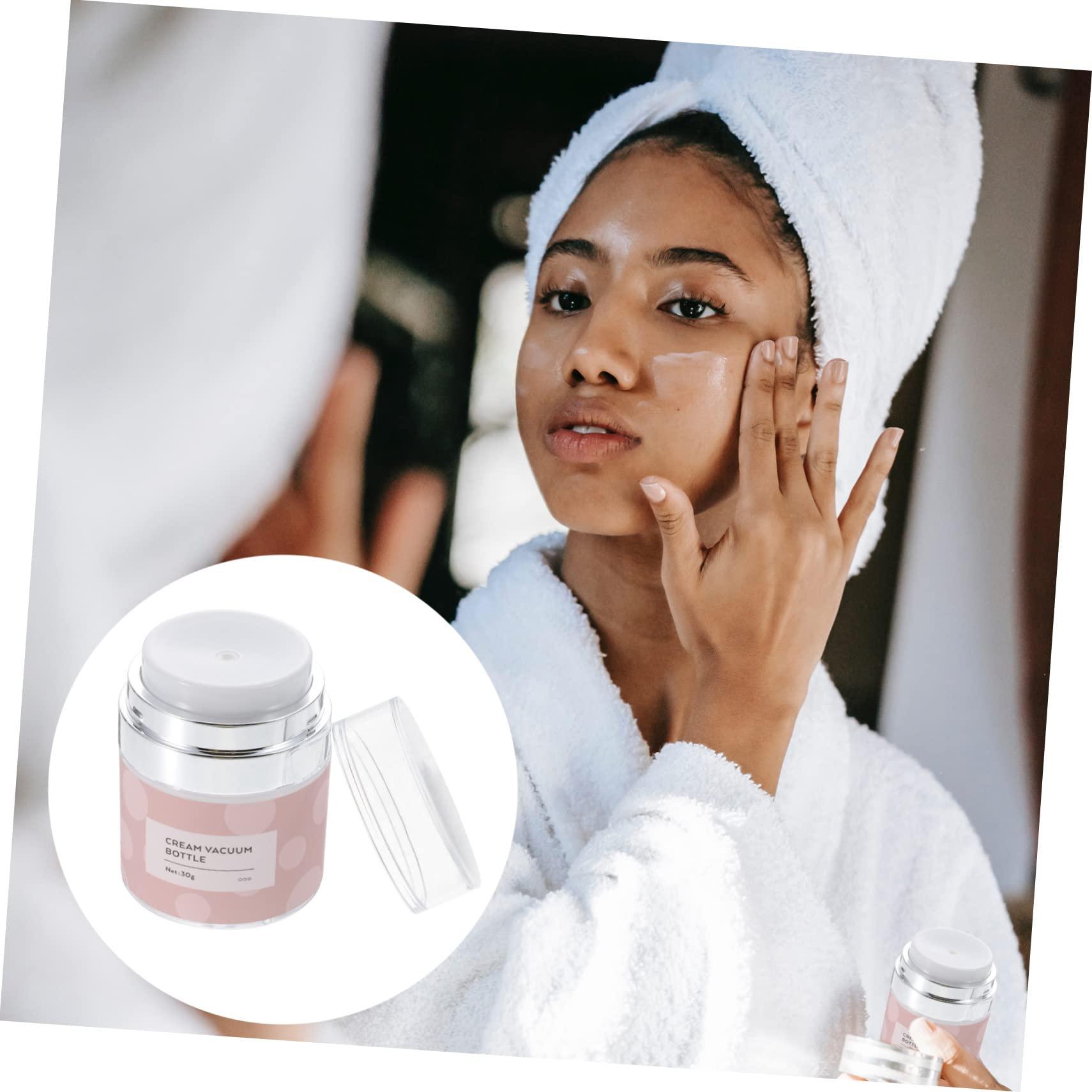 Didiseaon Didiseaon 3pcs Airless Refill Jar for Skincare 30g Cream Jar Push Pump Leakproof Design Vacuum Bottle for Cosmetics