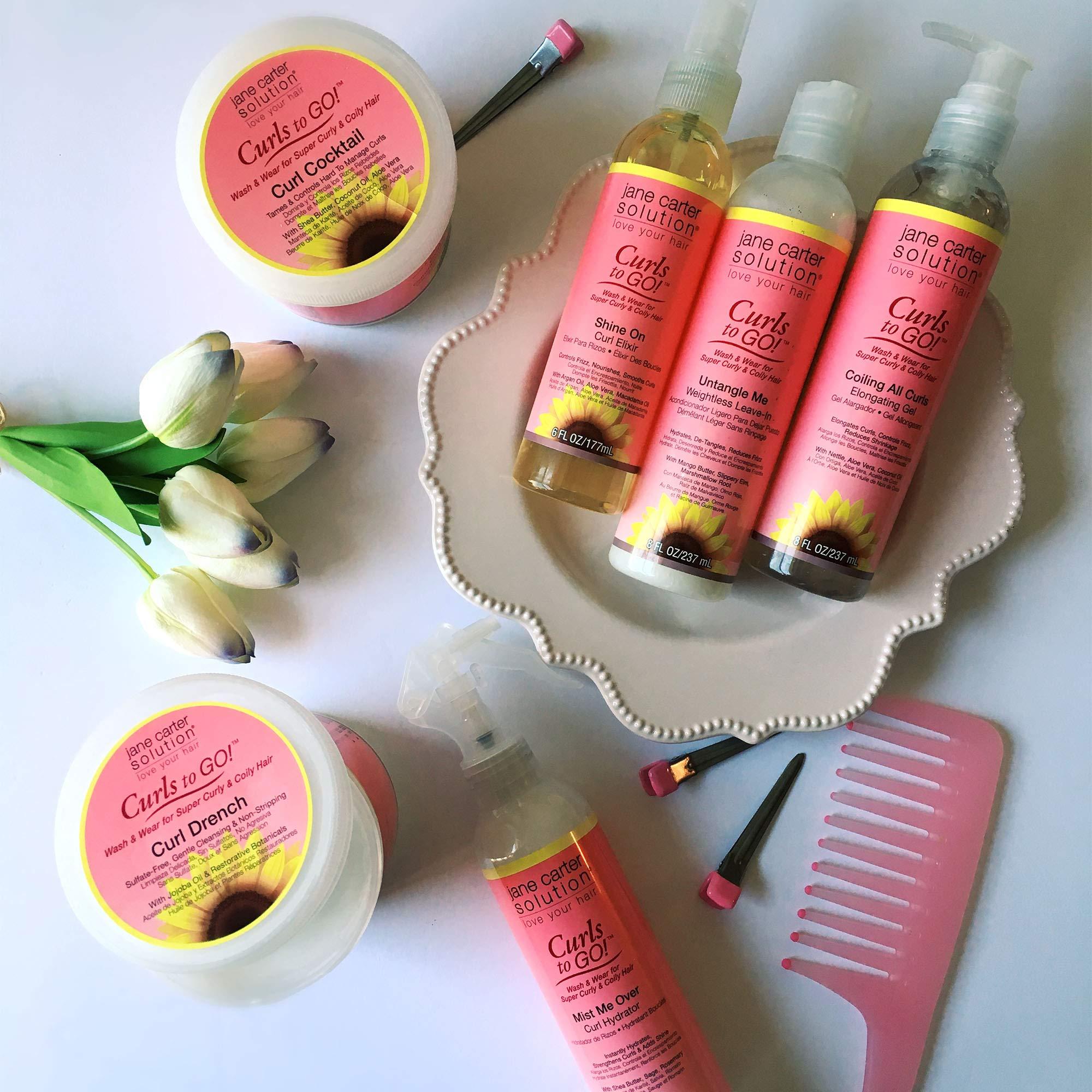 Jane Carter Solution JANE CARTER SOLUTION Curls to Go Untangle Me Weightless Leave-In Conditioner (8oz) - Nourishing, Moisturizing, No Buildup