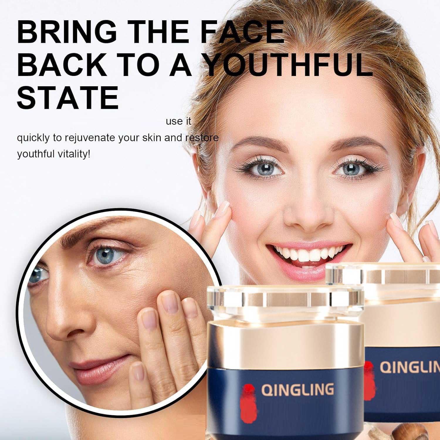 Generic Japanese Qingling Wrinkle Removal Cream, Qingling Wrinkle Removal Cream Japanese, Qingling Face Cream, Anti-Aging Cream, Skin Firming Cream, Japanese Moisturizer For Face (2pcs)