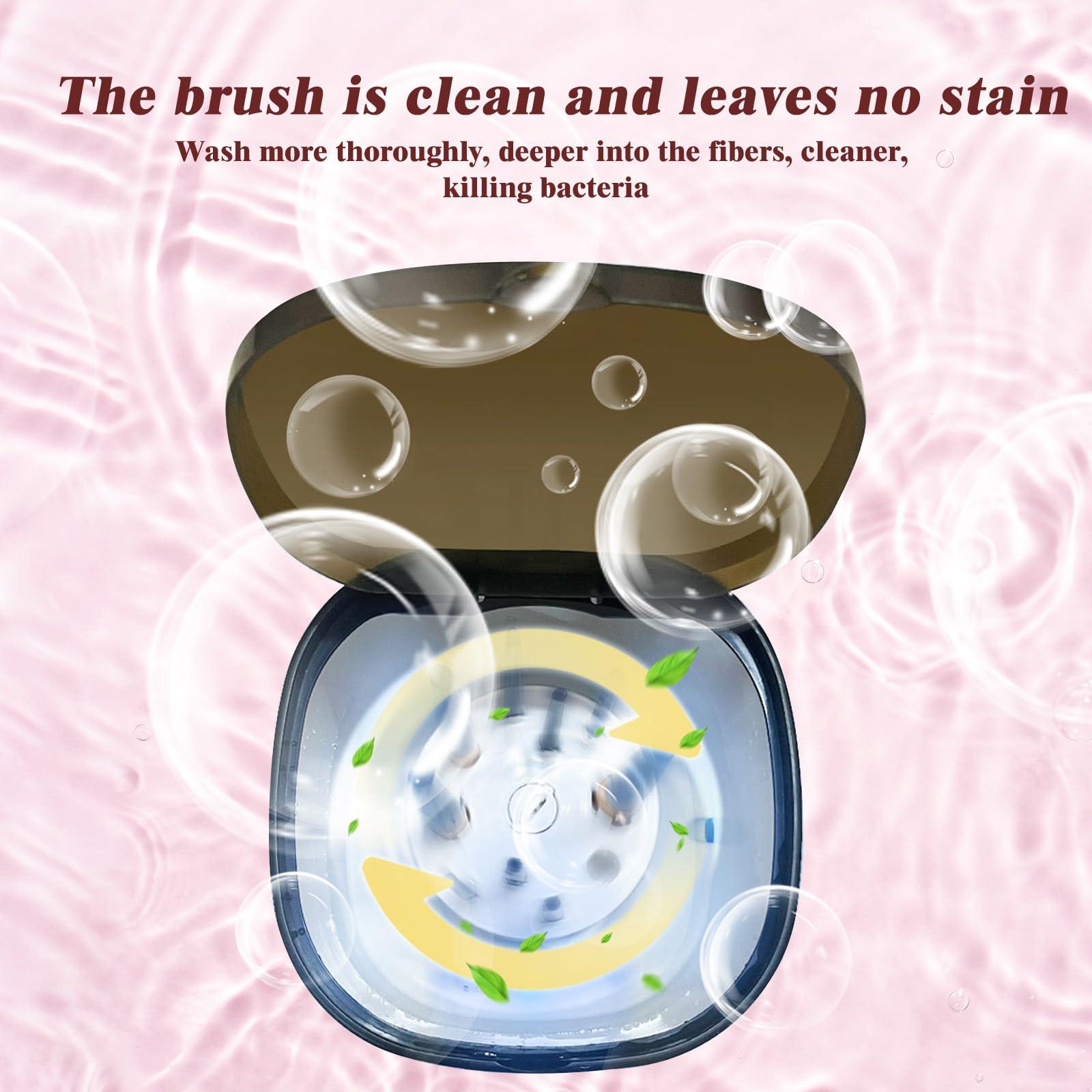 COZYWELL Electric Makeup Brush Cleaner Machine, Cosmetic Washer Fit for All Size Makeup Brushes, Large Capacity, USB Power