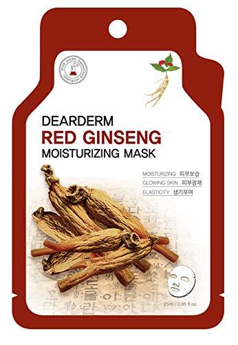 Dear & Derm Dearderm Red Ginseng Moisturizing Mask (10 Pieces)