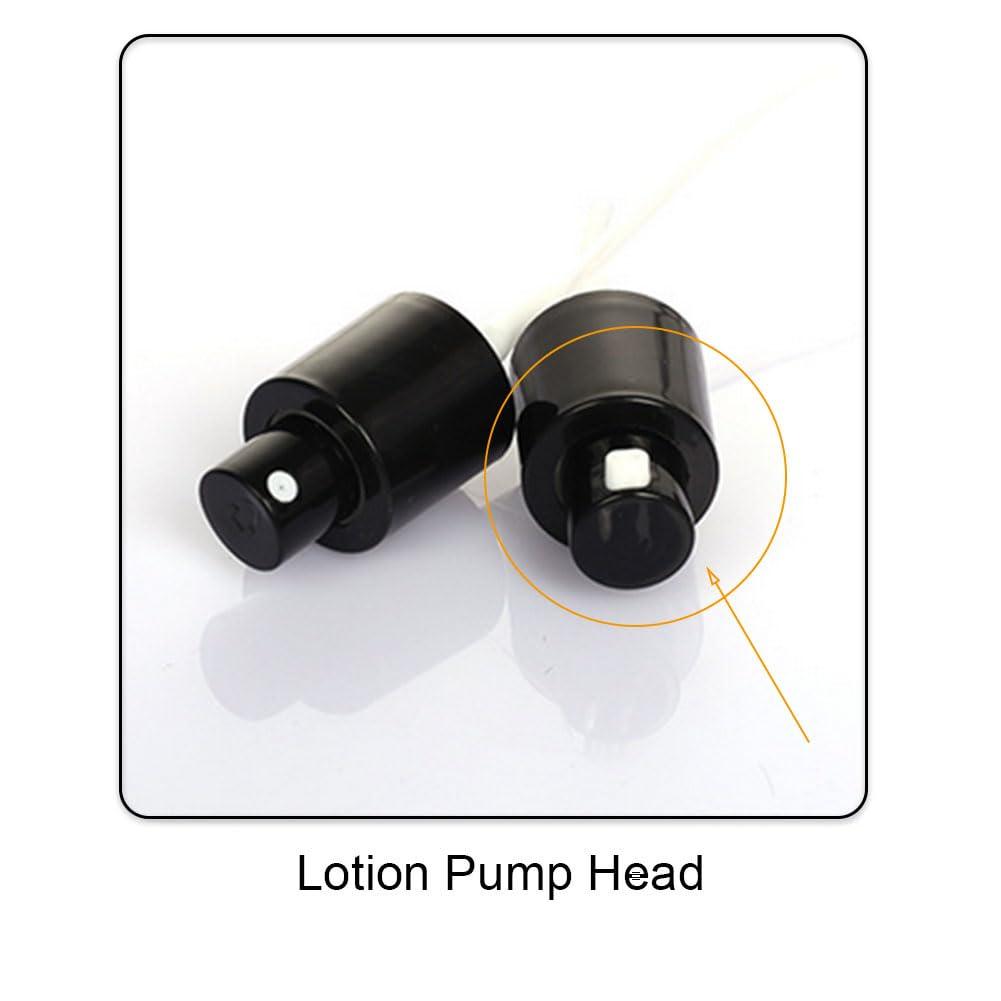 TUPANDY TUPANDY 2PCS 100ml/3.3oz Amber Glass Lotion Pump Press Bottles Empty Refillable Soap Dispensers Containers Jars with Black Wood Cap for Foundation Cream Makeup Removel Oil Shampoo