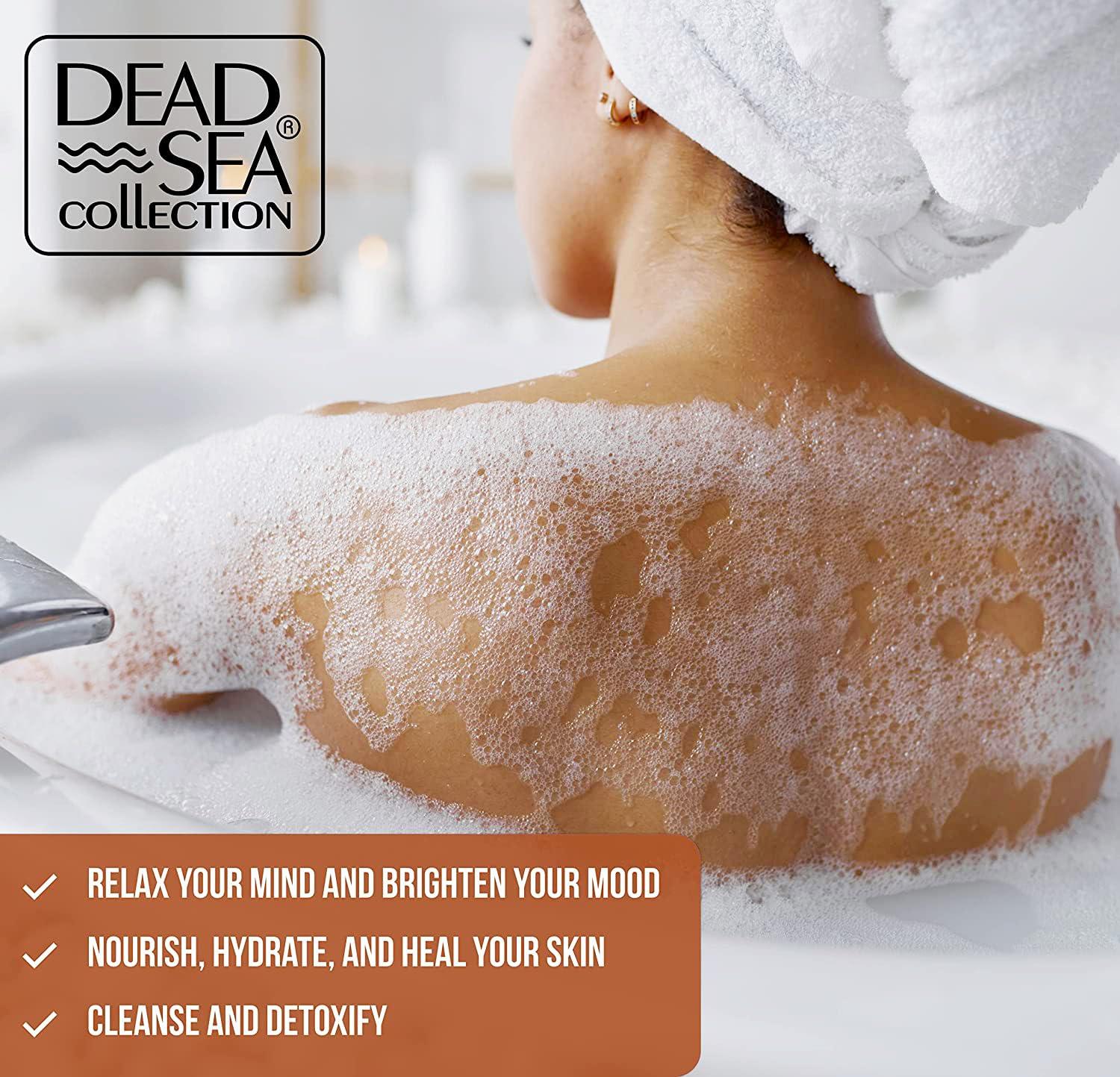 Dead Sea Collection Dead Sea Collection Bubble Bath with Coconut for Women and Men - Coconut Oil and Pure Dead Sea Minerals - Nourishing and Moisturizing Skin - Pack of 2 (67.6 fl.oz)