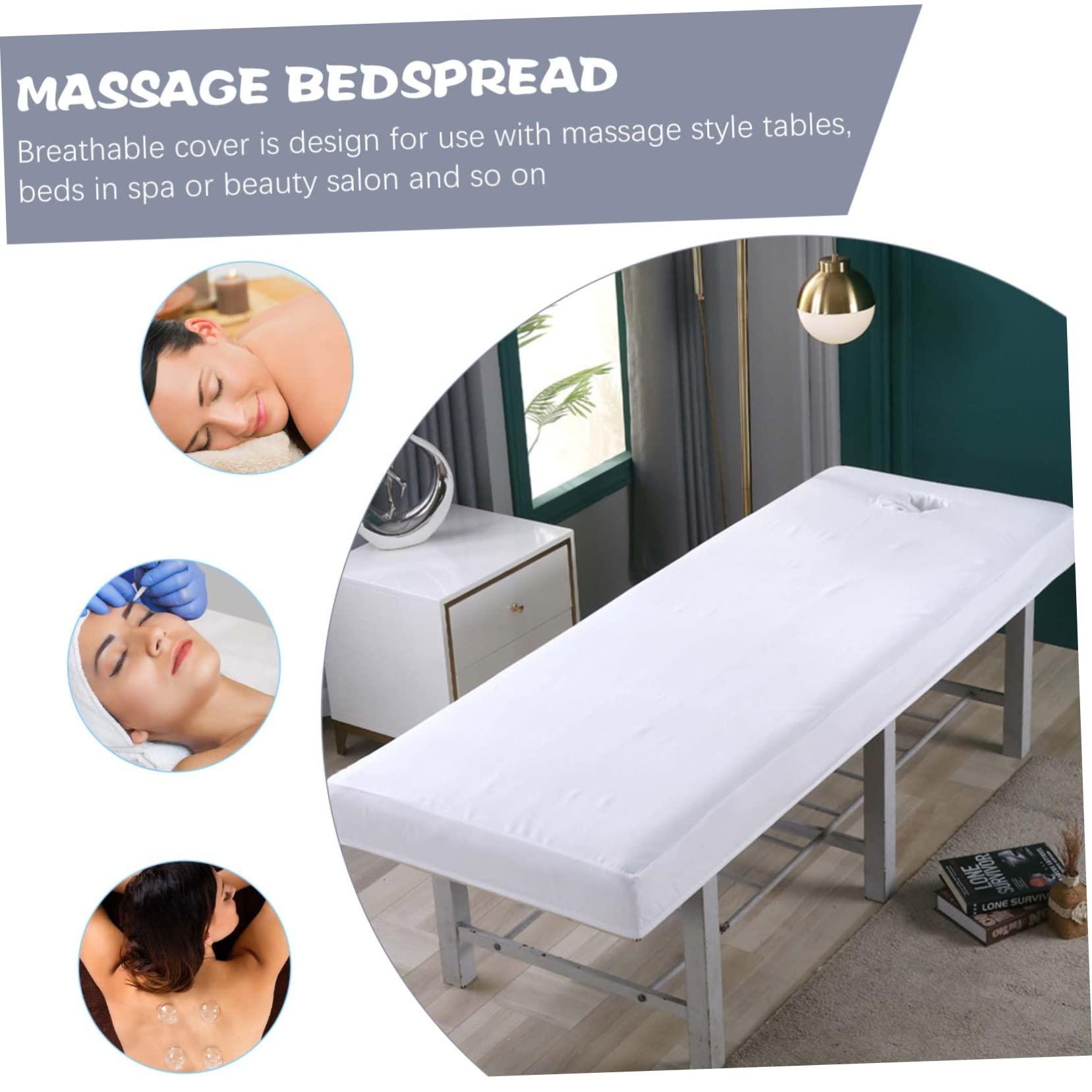 OHPHCALL OHPHCALL Washable Massage Couch Cover with Face Hole Professional Soft Sheet for Estheticians 70x190cm Massage Sheet for Salon Use