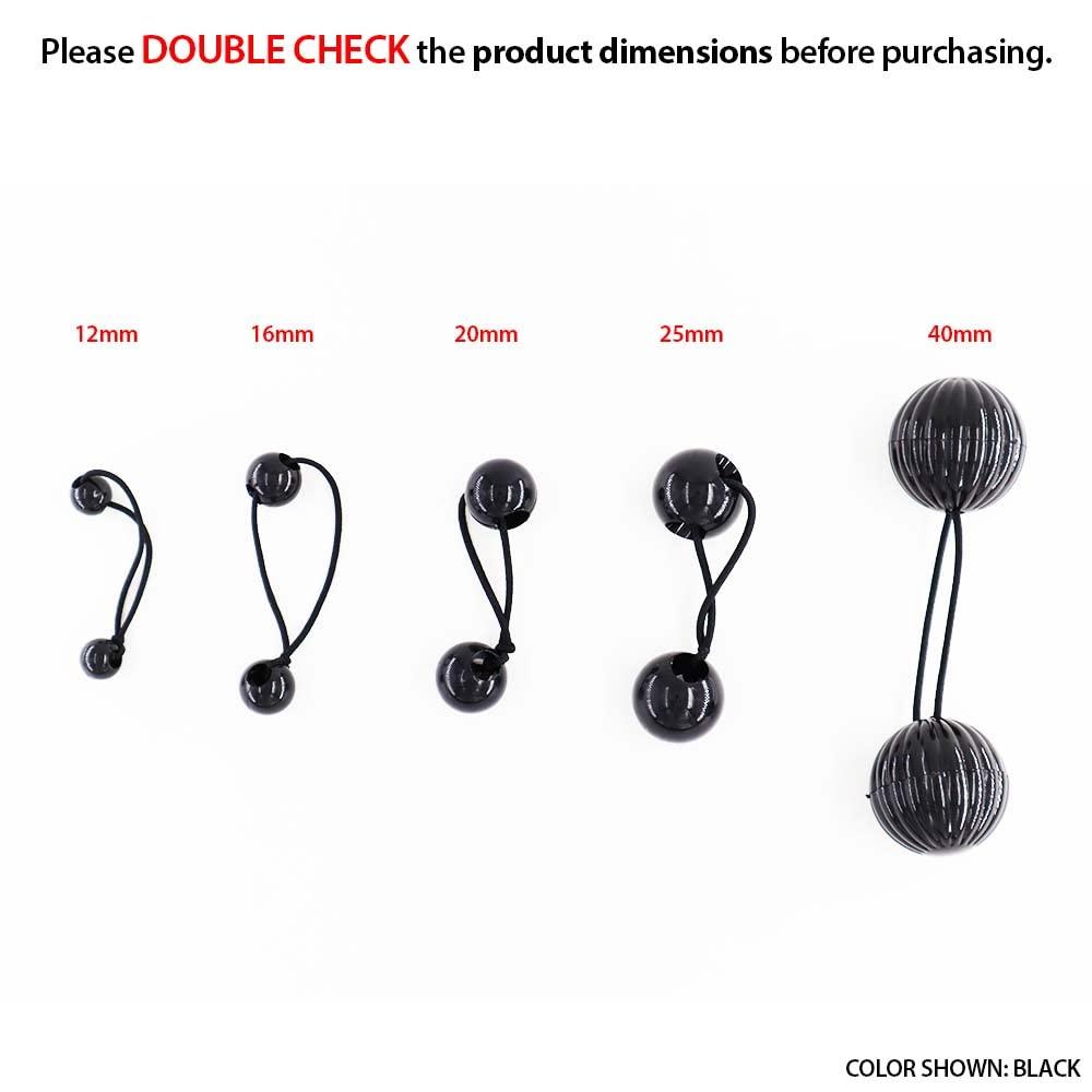 Beauty Town 12 Pcs 16mm Ball Hair Ties Ponytail Holders Twinbead Bubble Balls Hair Accessories for Girls Kids Toddler (Clear Yellow/Blue/Pink/Green/Purple/Orange)