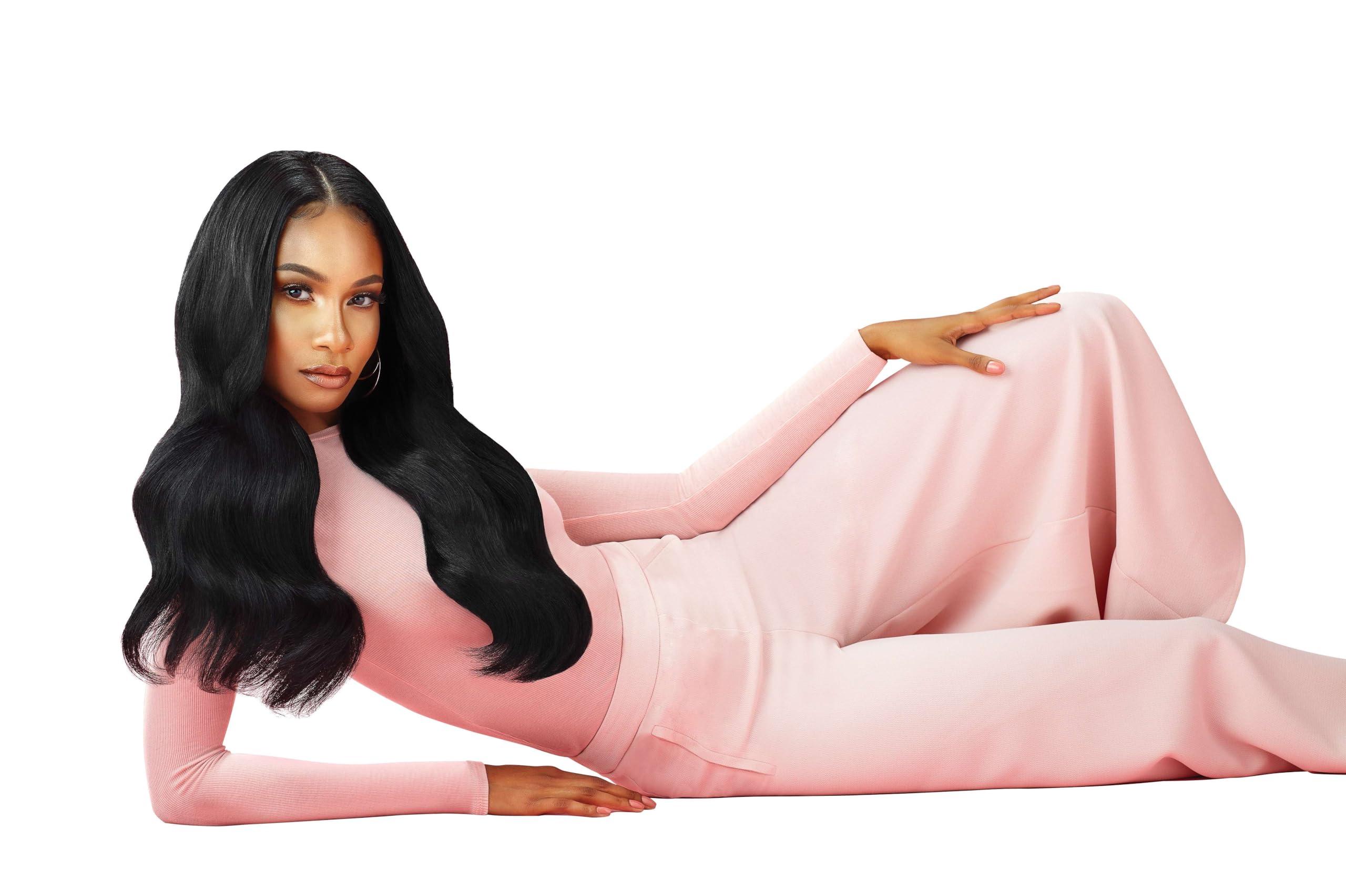 Outre Outre Human Hair Velvet Lush Fuller End Straight Remi Weaving 22\" (DARK BROWN 2)