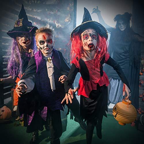 Afflano Special Effects FX Halloween Makeup Set,Afflano Nose & Scar Wax 60g+Coagulated Blood+Stipple Sponge*3+Spatula+Skin Wax Extension Oil,Festival Stage Theatrical Wound Modeling Scar-for Black Skin-12 Kit