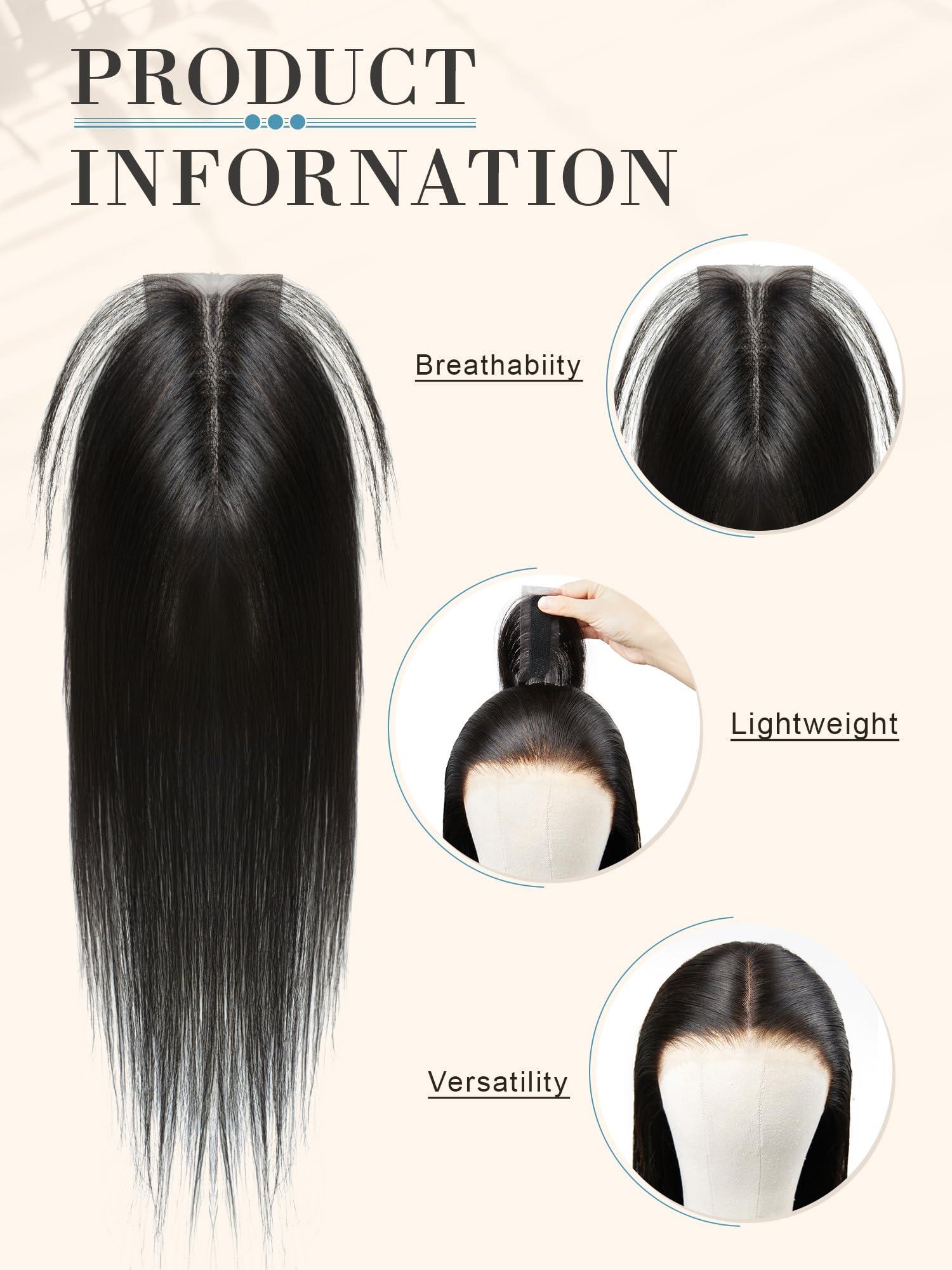 AMYTUD Clip in Hair Extensions Real Human Hair Remy Human Hair Extensions Clip in for Women Natural Human Hair Black 22inch 125g 9Pcs Straight Seamless Clip in Hair Extensions Human Hair