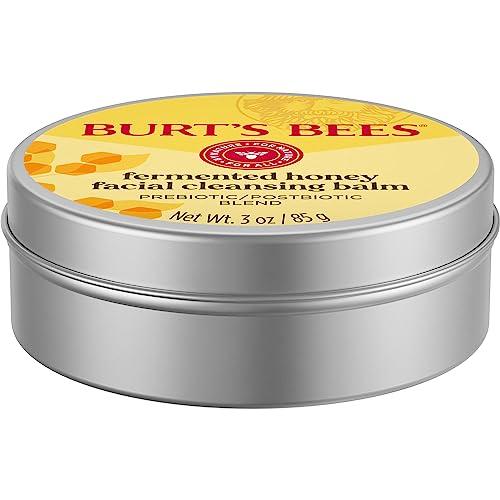 Burt\'s Bees Burt\'s Bees Fermented Honey Facial Cleansing Balm, With Prebiotic and Postbiotic Blend, Contains Fermented Honey and Green Tea, Natural Origin Skin Care, 1 Tin, 3 oz.