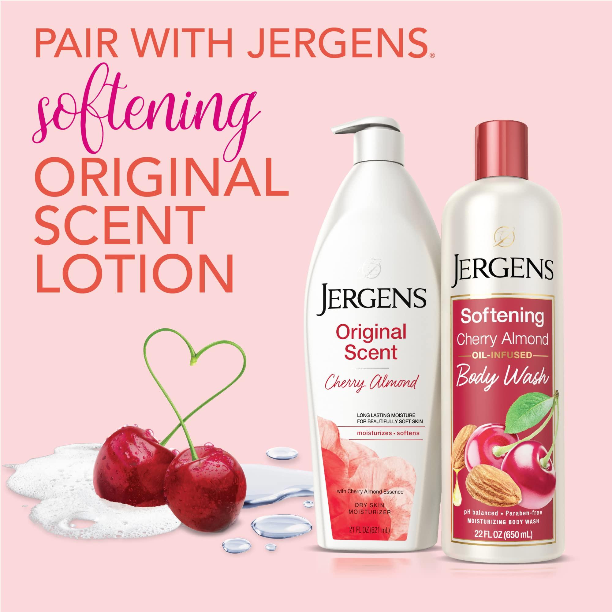Jergens Jergens Wet Skin Body Lotion with Coconut Oil, In Shower Lotion for Dry Skin & Softening Body Wash, Daily Moisturizing Skin Cleanser, Paraben Free, 22 Ounces, Infused with Cherry Almond