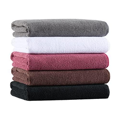 Arkwright LLC Arkwright Bleach Proof Salon Towels Bulk - (Pack of 24) Ultra Soft, Gentle Microfiber, Highly Absorbent & Quick Dry Spa Facial Towel for Hair Stylist, Nail Shop, and Esthetician, 16 x 27 in, Brown