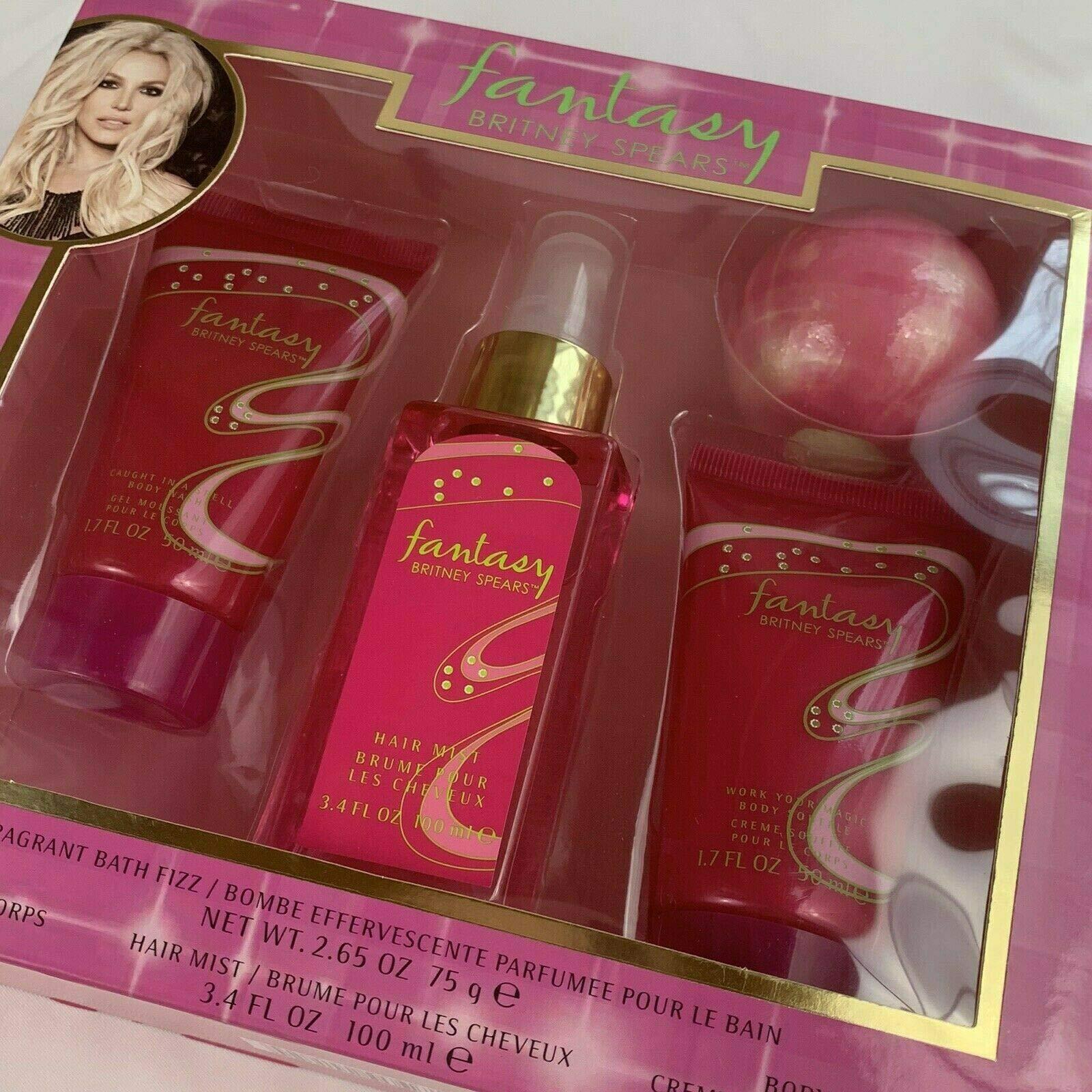 Fragrance Gift Fantasy Britney Spears Women Bath Set - 4 pc