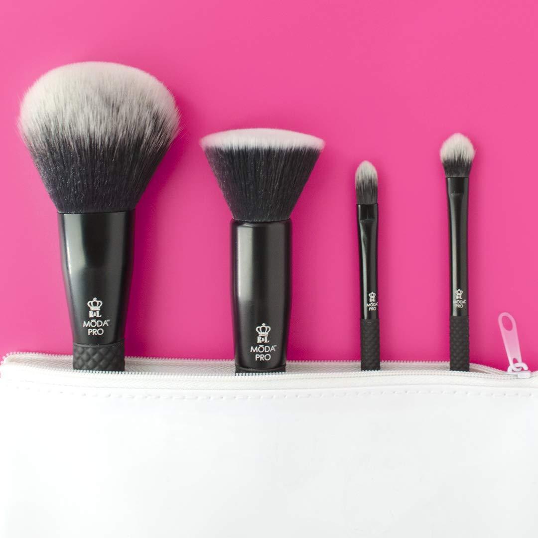 MODA Royal Brush Moda Pro 5 Piece Set Cosmetic Complete Face Make Up Brush Kit, 0.38 Count