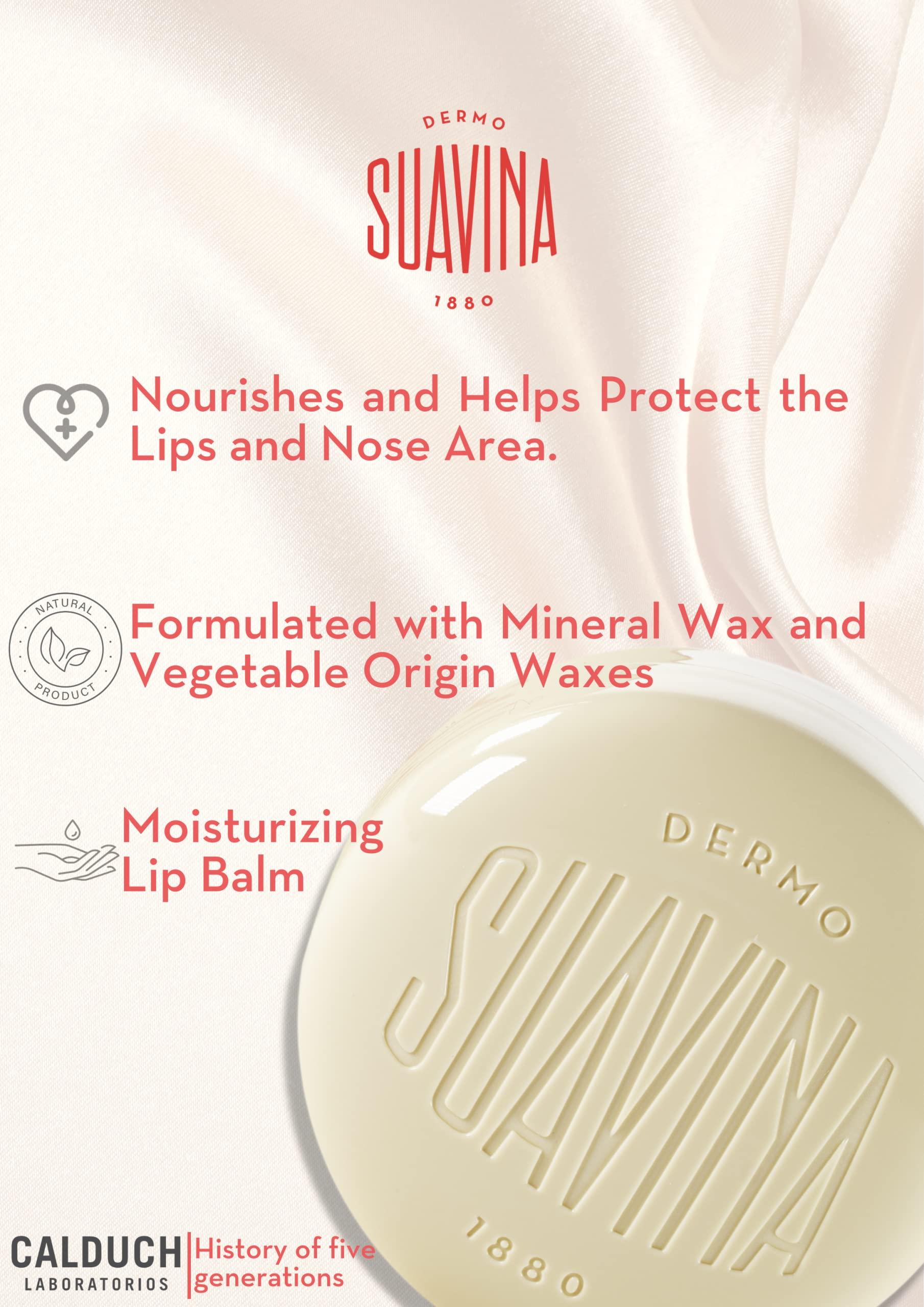 DERMO SUAVINA 1880 DERMO SUAVINA 1880 Lip Balm Moisturizer for Cracked and Dry Lips with Natural Ingredients Lip Care for Cold and Hot Weather Pack of 1(Original 0.3oz)