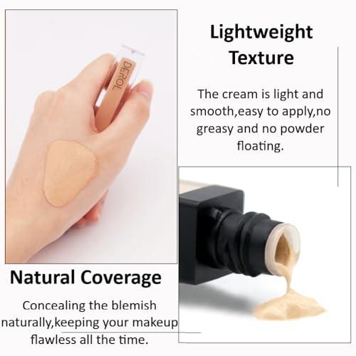 JEMPET Liquid Concealer Makeup - Natural Coverage & Highly Pigmented Lightweight Concealers 6.5ml (04)