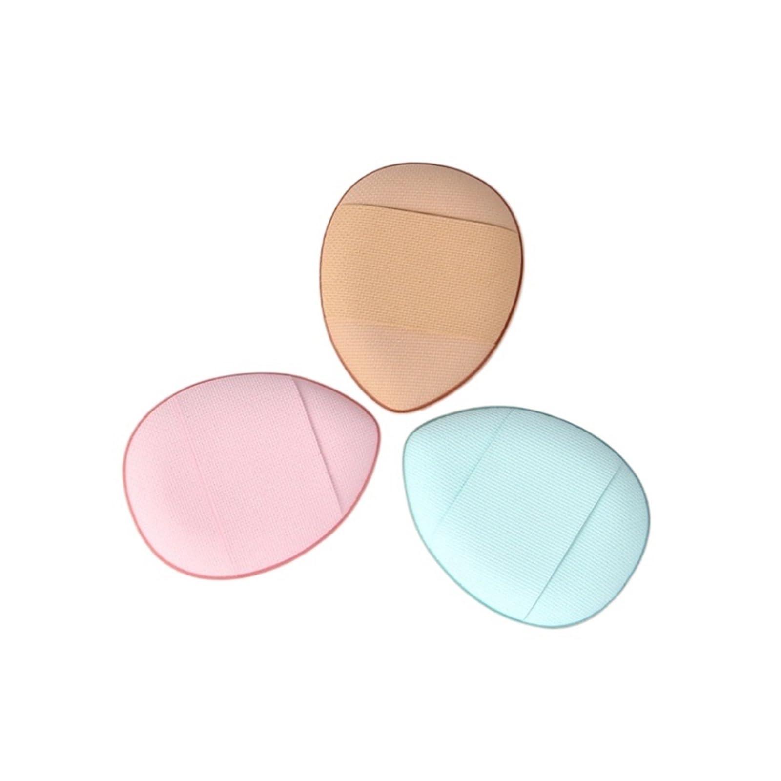 UNGMUQDD 3/10pcs Mini Size Professional Cosmetic Cushion Puff Concealer Foundation Detail Puff Finger Puff Set Makeup Sponge Beauty Tool(Black 3pcs OPP)