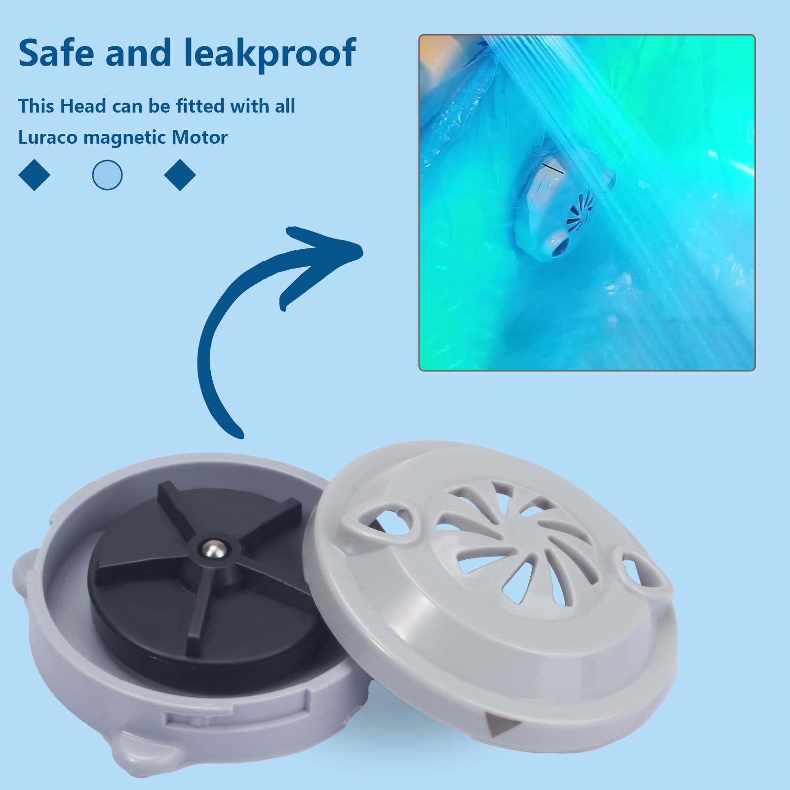 superbobi superbobi 2 Pcs BF-004 Pipeless Magnetic Jet Head Motor Replacement for LURACO Jet Motor Pedicure SPA Tubs Chair Part Magnetic Head (4 pin)