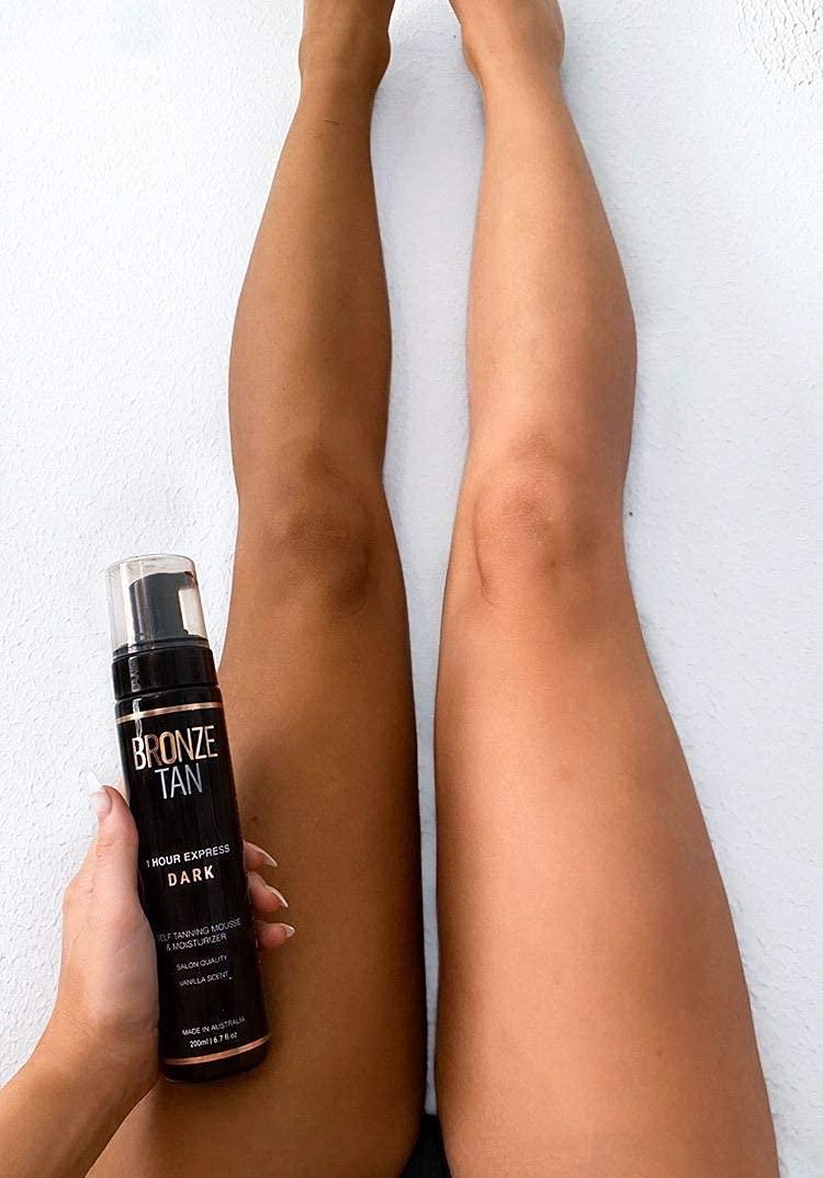 Existing Beauty Bronze Tan Self Tanner Mousse Dark Self Tan Foam | Sunless Tanner for all Skin Tones | Salon Quality Fake Tan Vanilla Scented Best Sellers (200 ml/ 6.7 oz)