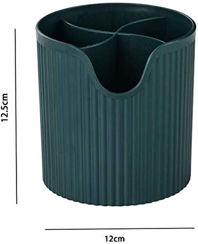 qiuqiu qiuqiu Makeup Brush Holder Dressing Table Storage Box Simple Eyebrow Pencil Storage Bucket, Creative Gift for Desktop Supplies Makeup Brush Holder-Green