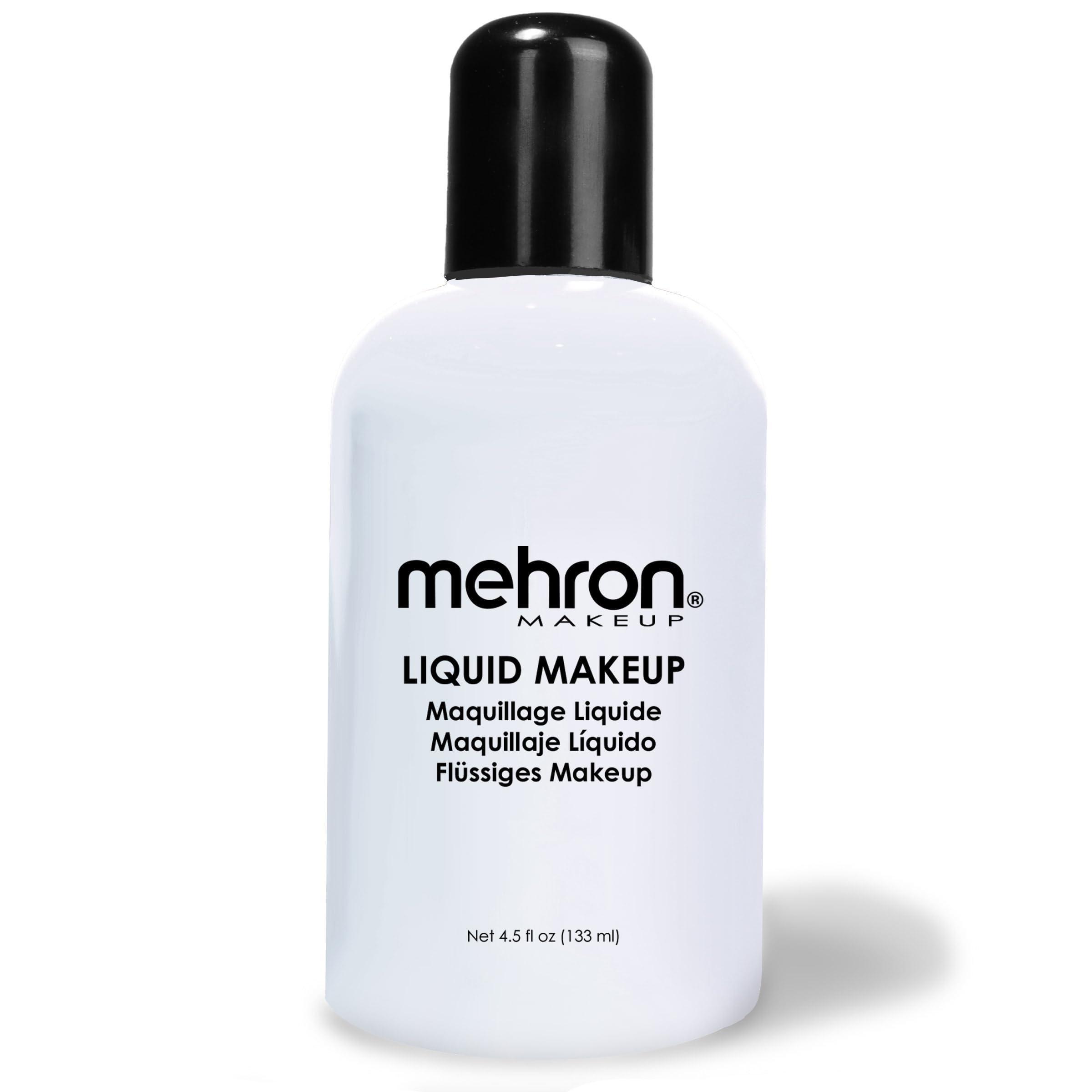 Mehron Mehron Makeup Liquid Makeup | Face Paint and Body Paint Perfect for Halloween, Cosplay I Air Brush Compatible 4.5 oz (133 ml) (MOONLIGHT WHITE)