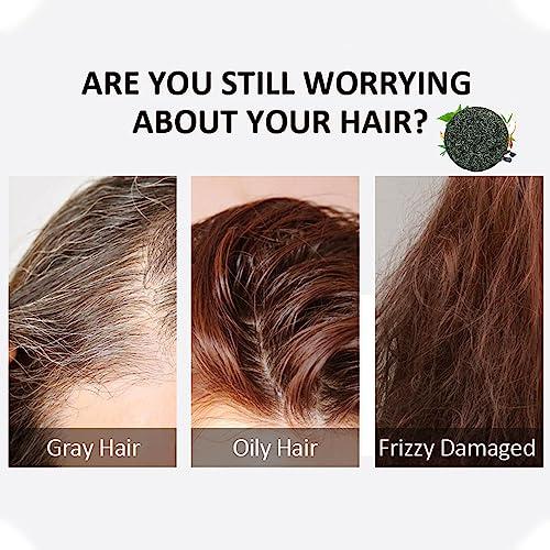 Spacebuyer Gray Hair Reverse Bar, Grey Hair Reverse Bar, Mane Gray Reverse Shampoo Bar Reverse Grey Hair Bar Shampoo - Gray White Hair Repair Natural Hair Darkening Shampoo Bar (1PCS)