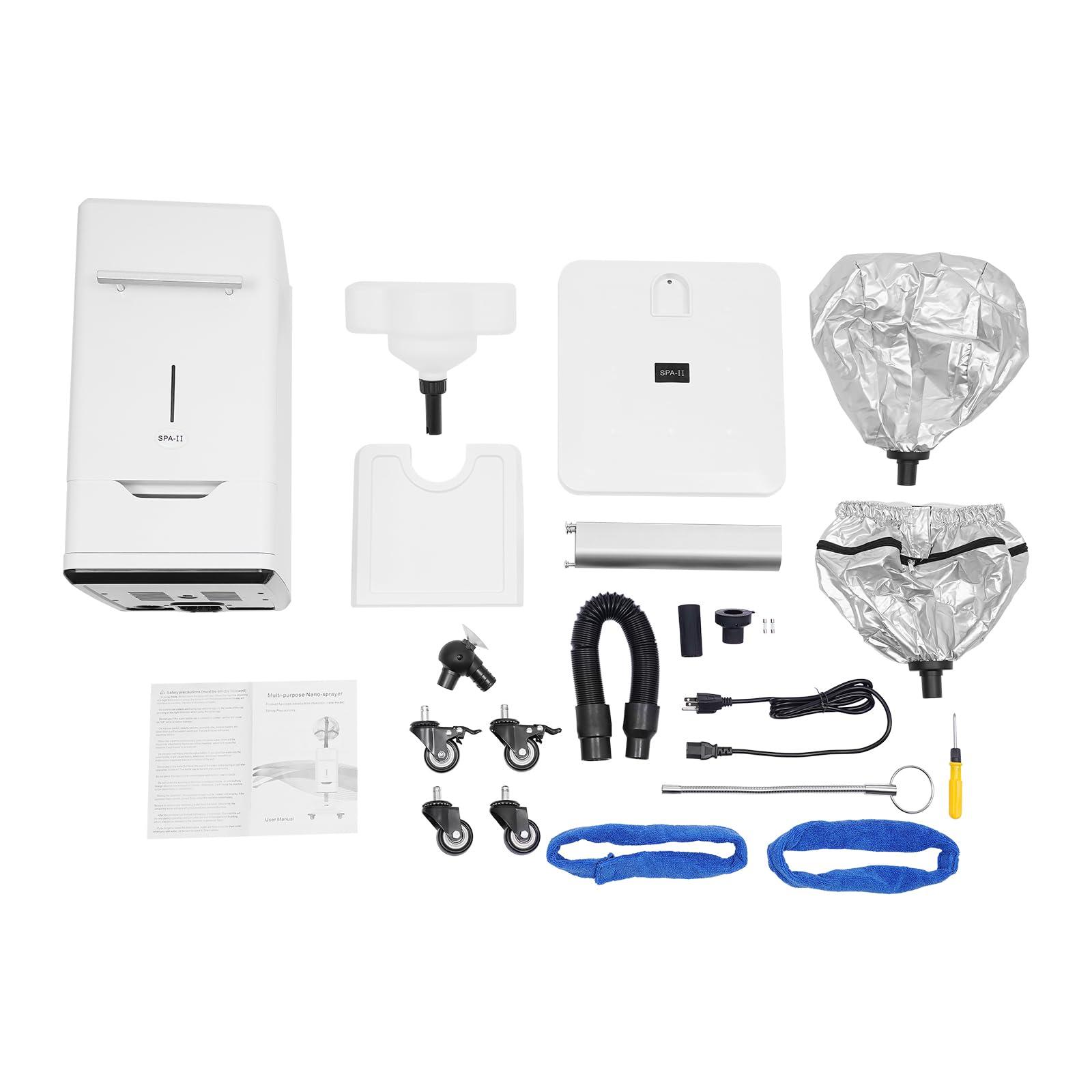 HENHAIY HENHAIY Hair Steamer Nano Micro Mist, Standing Hair Steamer Deep Conditioning, Hooded Hair Steam Cap Treatment-Heated Micro Mist Steamer for Natural, Dyed Hair for SPA, Home