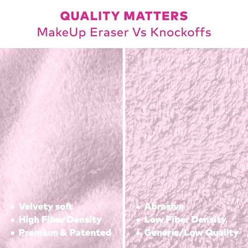 MakeUp Eraser The Original MakeUp Eraser, 7-Day Set, Erase All Makeup With Just Water, Including Waterproof Mascara, Eyeliner, Foundation, Lipstick, Sunscreen, and More! (Silver Infused), 7ct.