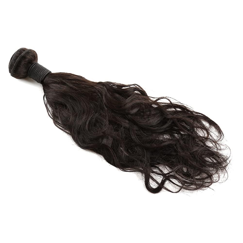 sent hair Sent Hair Human Hair 3 Bundles 8A Natural Wave Weave Double Weft Brazilian Virgin Hair 100% Unprocessed Bundle Hair Extensions 16\"18\"20\"Natural Color Bundles